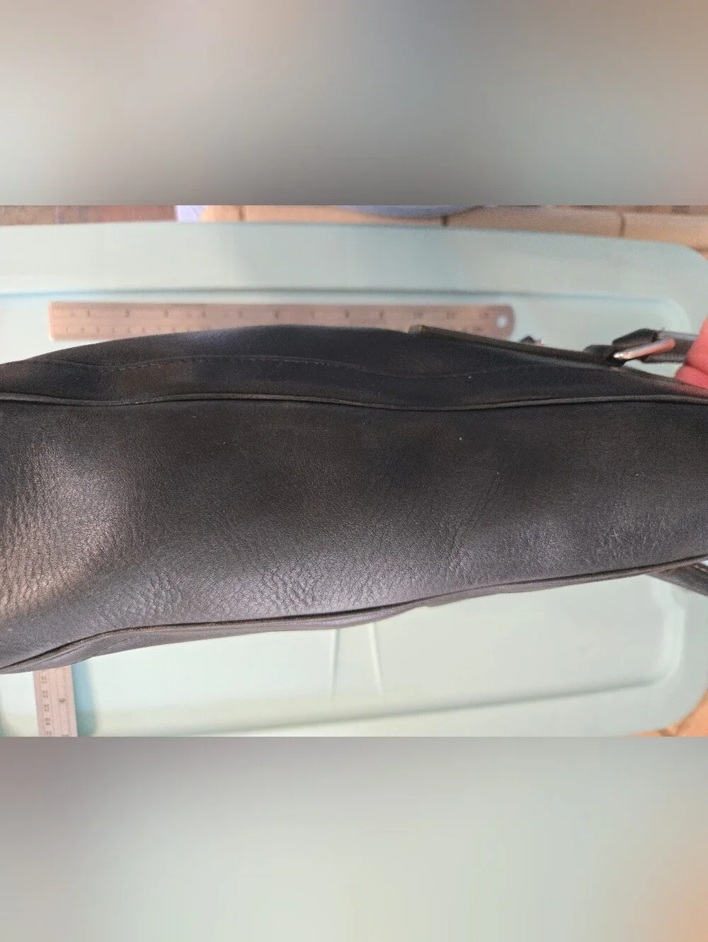​Vintage Coach Black Leather Bonnie Legacy Slim Tote Bag #9422
